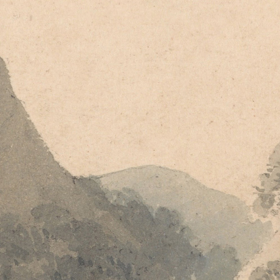 Cascada de Lodore, Cumberland por Turner, 1800 