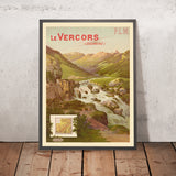 Póster de viaje del Vercors: P.L.M. Le Vercors (Dauphiné) de Frederic Hugo d’Alési 