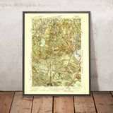 Old Map of Melrose, Massachusetts by USGS, 1946 – Malden, Saugus & Fells Reservation