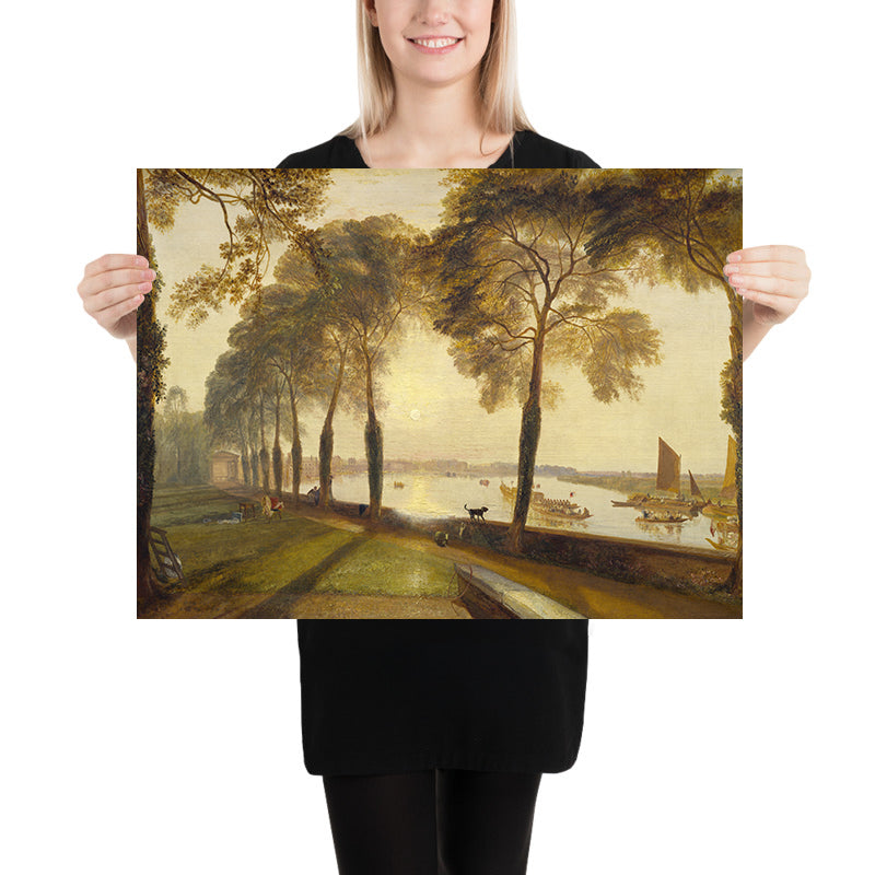 Mortlake Terrace surplombant la Tamise à Londres par Turner, 1827 