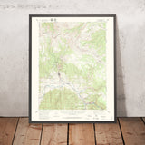Old Map of Creede, Colorado by USGS, 1959 – Rio Grande River & Wolf Creek Pass