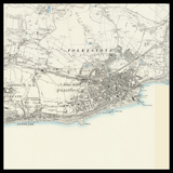 Mappa Antica Personalizzata di Folkestone 