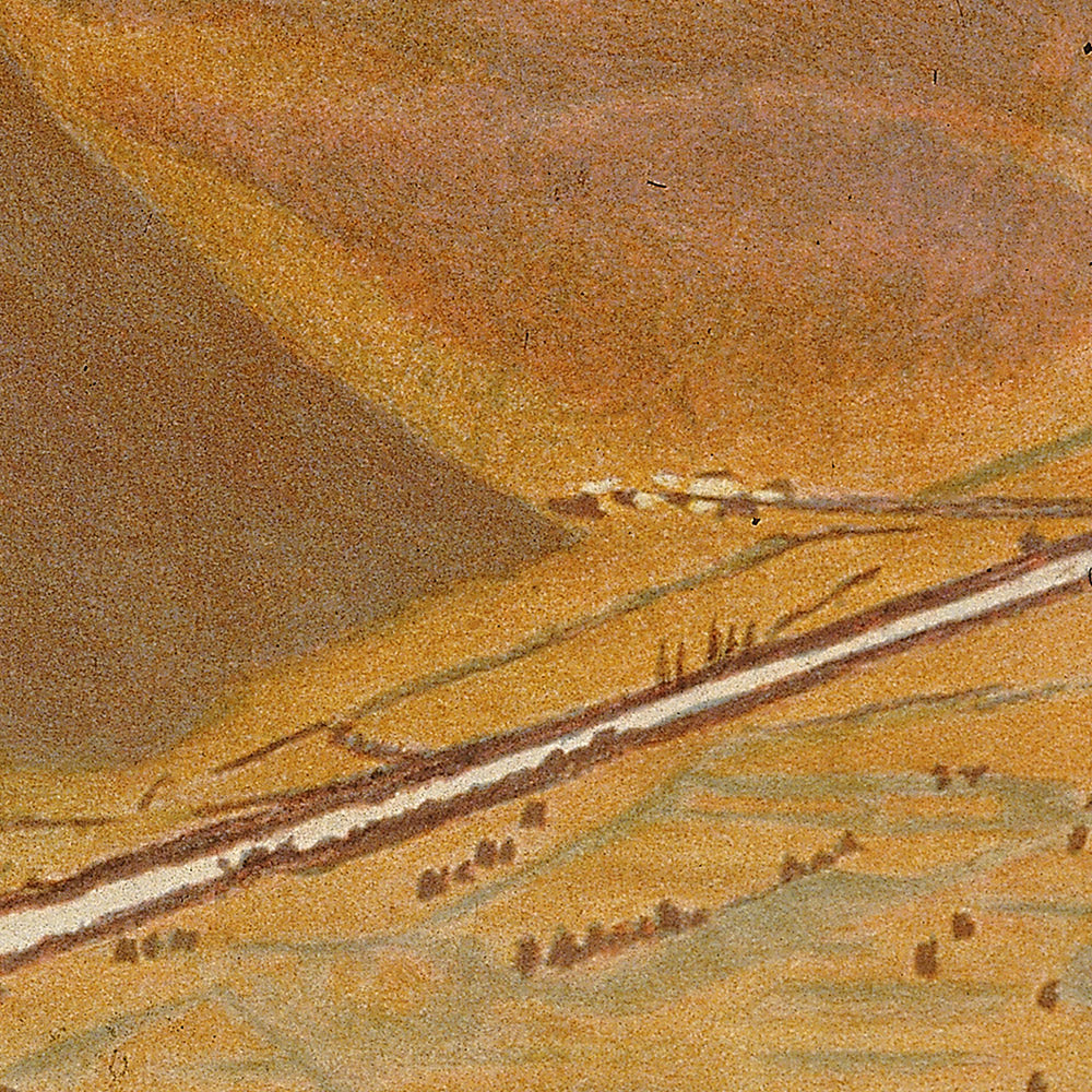 Switzerland Travel Poster: Berne – Lötschberg – Simplon by Emil Cardinaux, 1921