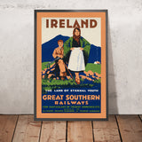 Irland-Reiseposter: The Land of Eternal Youth von R. Breslin 