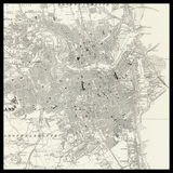 Mappa antica personalizzata di Sunderland 