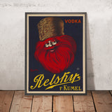 Vodka Relskys Vintage Vodka Poster by Leonetto Cappiello, 1911
