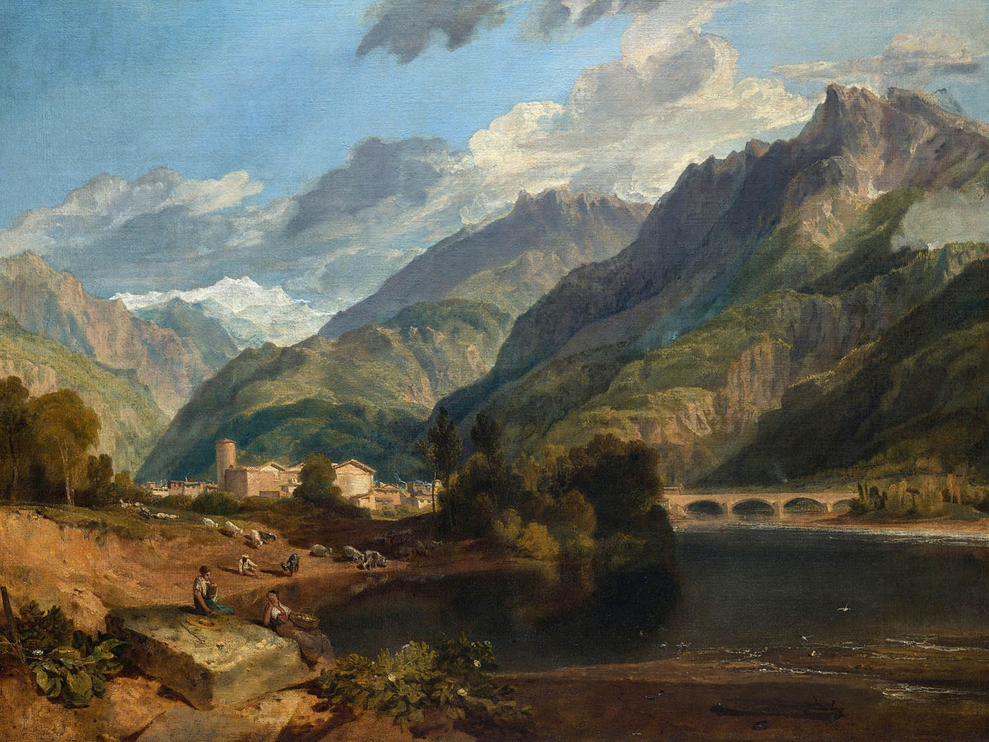 Bonneville, Savoie par Turner, 1803 