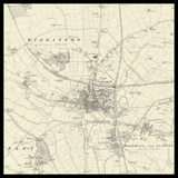 Mappa Antica Personalizzata di Tamworth 