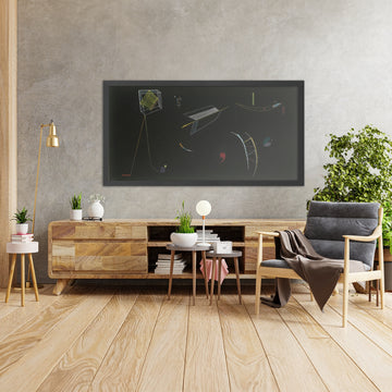 A framed image of 