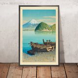 Mañana en la playa de Mitohama con el monte Fuji de Hasui Kawase 1935 