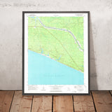 Old Map of Alys Beach, Florida by USGS, 1970 – Rosemary Beach & Gulf of Mexico