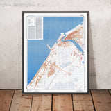 Old Soviet Map of Dubai, 1979: Dubai Creek, Bur Dubai–Deira, Jumeirah, Sheikh Zayed Rd, Persian Gulf coast