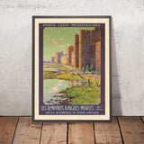 Aigues-Mortes Reiseplakat: Les Remparts von Ernest Couronneau, 1923 