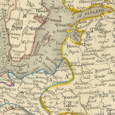 Old Map of Europe by John Tallis, 1851: Seal Hunting, Camels, Slave Market, etc.