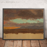 Sunset over Hudson Valley by Frederic Edwin Church, 1865