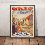 Poster di viaggio di Parigi: Exposition de l’habitation di Imprimerie Chaix, 1903 