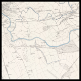 Personalised Old Map of Irvine