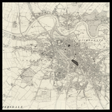 Carte ancienne personnalisée de Carlisle 