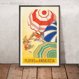 Andalusia Travel Poster: Playas de Andalucia by José Morell, 1939