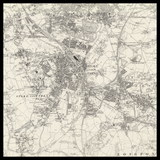 Carte ancienne personnalisée de Stoke-on-Trent 