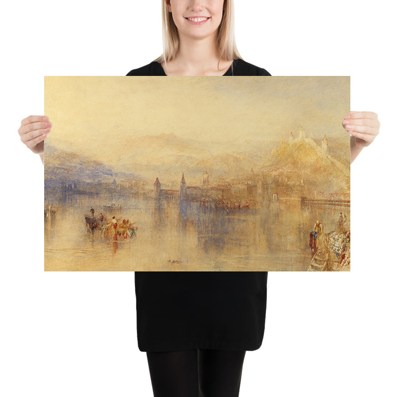 Lucerne depuis le lac par Turner, 1802 