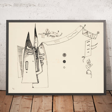 A framed image of 