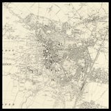 Mapa antiguo personalizado de Cambridge 