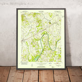 Old Map of Hendersonville, Tennessee by USGS, 1952 – Old Hickory Lake & Cumberland River