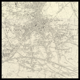 Mapa antiguo personalizado de Dewsbury 