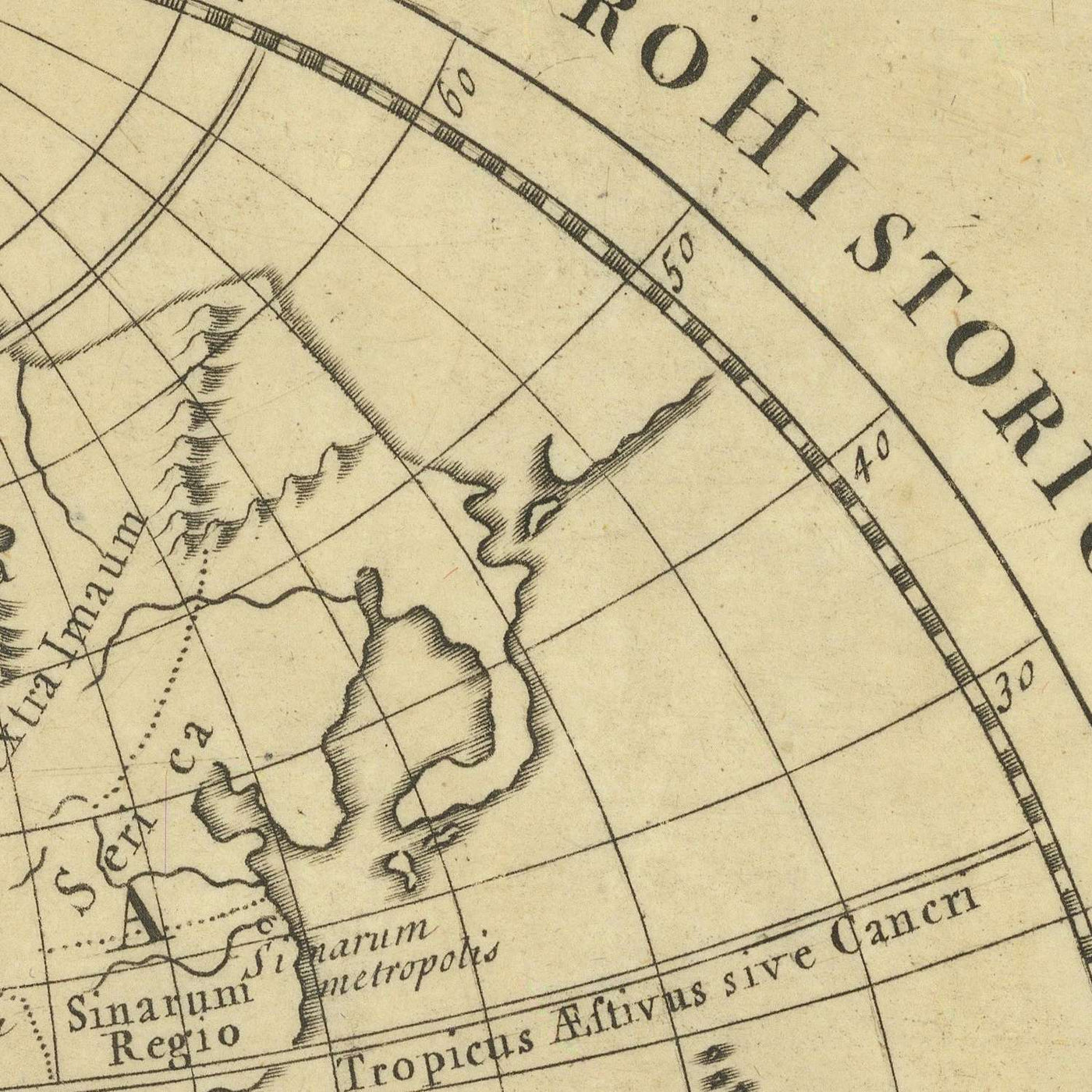 Old Map of Eastern or Byzantine Roman Empire by Senex, 1714: Constantinople, Armenia, Trade Routes, Sassanid Empire, Anatolia