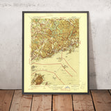 Old Map of Manchester-by-the-Sea, Massachusetts by USGS, 1945 – Marblehead, Salem Harbor & Beverly Harbor