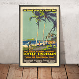Affiche de voyage Lindeman Island : Lovely Lindeman, 1930 