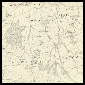 An old Ordnance Survey map of Halesowen