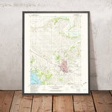 Map of Pella, Iowa by USGS, 1980 – Lake Prairie & Nearby Lakes