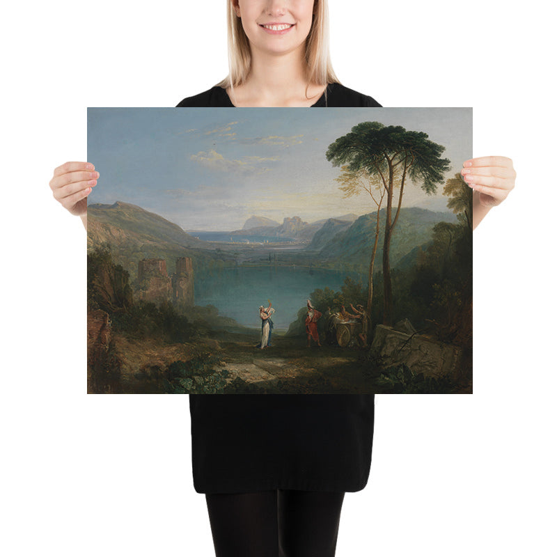 Lake Avernus: Aeneas and the Cumaean Sybil by Turner, 1814