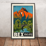 Bex, Switzerland Travel Poster: Brine Baths by Aime-Felix Nicollerat