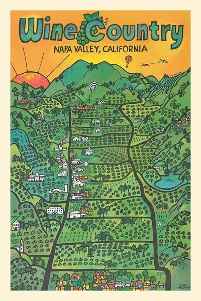 Weinland Napa Valley Kalifornien von Earl Thollander, 1971