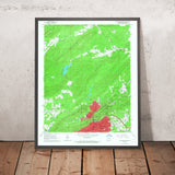 Old Map of Hot Springs, Arkansas by USGS, 1966 – Lake Hamilton, Lake Catherine & Ouachita Mountains