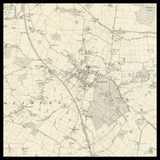 Carte ancienne personnalisée de Solihull 