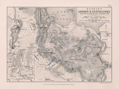 Schlachten von Lonato und Castiglione von AK Johnston, 1796