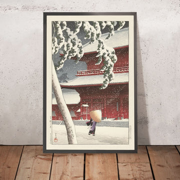 Il Santuario Zojo a Shiba di Hasui Kawase, 1925 