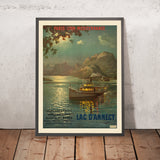 Reiseplakat Annecy: Lac d’Annecy von François Cachoud 