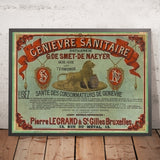 G. de Smet-de Naeyer Vintage Genever Poster, 1885