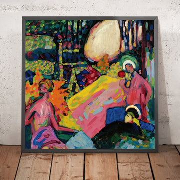A framed image of 