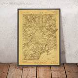 Old Map of Portland, Maine by USGS, 1914 – Casco Bay, Cape Elizabeth & Westbrook