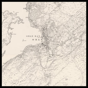 An old Ordnance Survey map of Oban