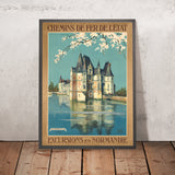 Normandy Travel Poster: Excursions en Normandie