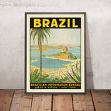 Póster de viaje de Brasil de Waldomiro Goncalves Christino 