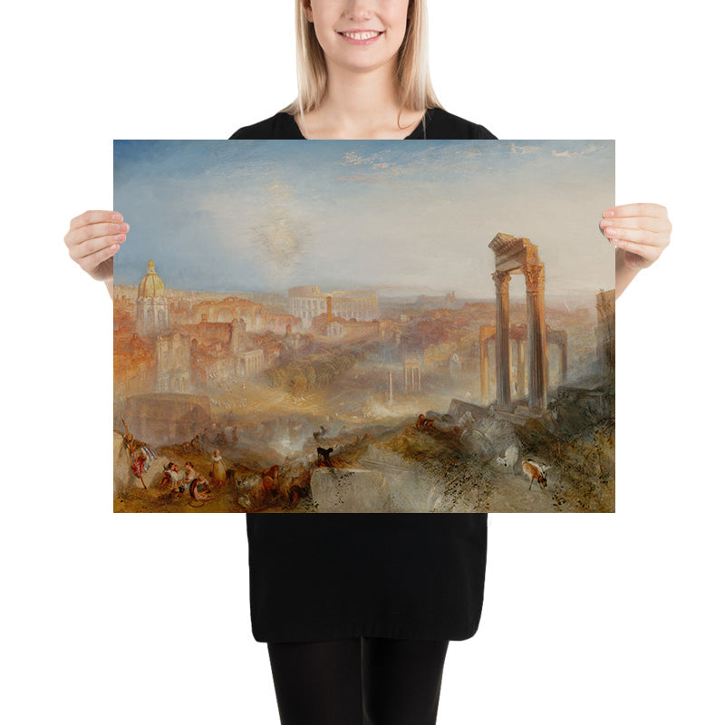 Rome moderne - Campo Vaccino par Turner, 1839 