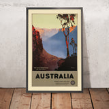 Blue Mountains Travel Poster: The Blue Mountains, New South Wales by James Northfield, 1930